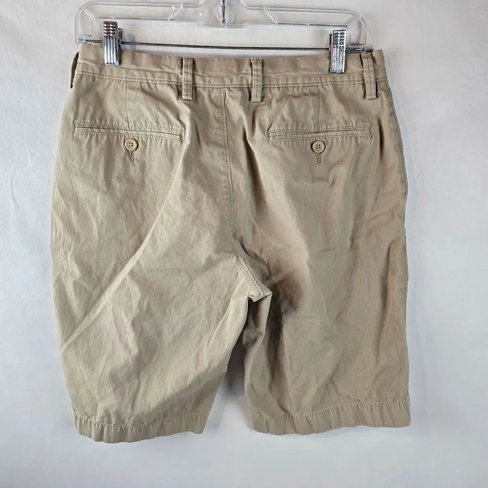 J Crew Shorts Mens 30 Beige Chino Khaki Rivington Casual Preppy Basic Minimal